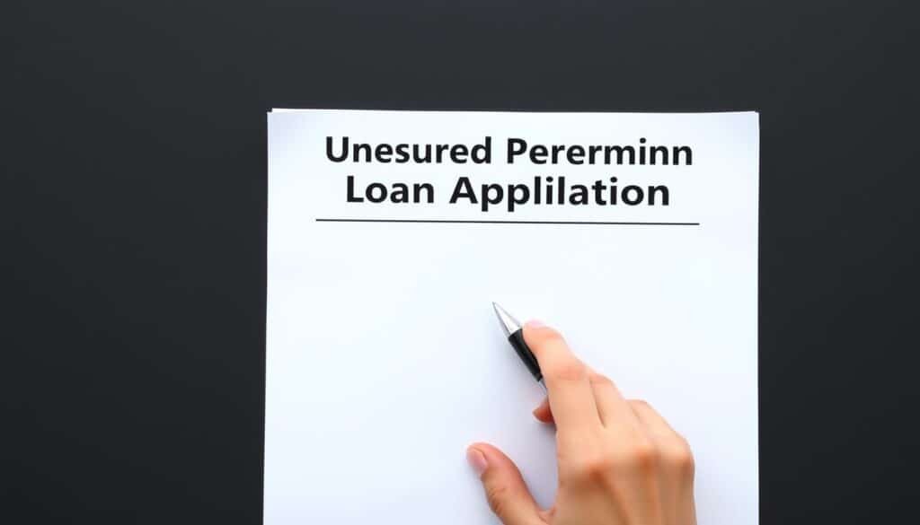 Unsecured personal loan application